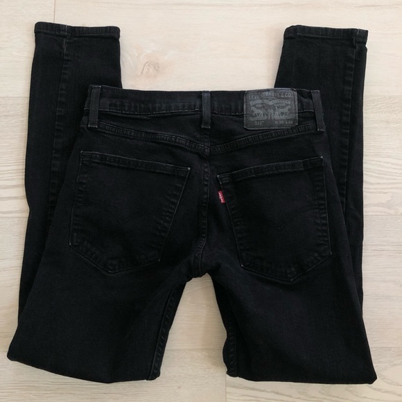 Men’s Levi’s 512 Slim Taper Black Jeans - Picture 16 of 16